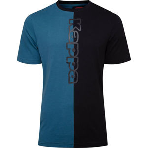 Kappa LOGO BOCK Pánske tričko, čierna,modrá, veľkosť