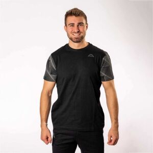 Kappa LOGO ETRO Pánske tričko, čierna, veľkosť XL