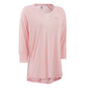 KARI TRAA JULIE 3/4 SLEEVE svetlo ružová M - Dámske športové tričko