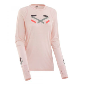 KARI TRAA AMALIE LS svetlo ružová XS - Dámske funkčné tričko