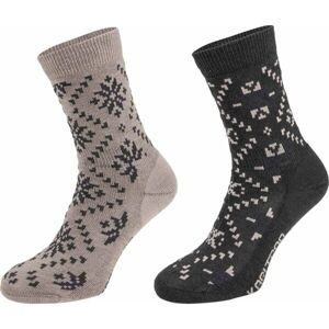 KARI TRAA TIRIL WOOL SOCK 2PK Dámske vlnené ponožky, sivá, veľkosť 39-41