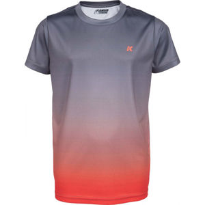 Kensis GOZO Chlapčenské športové tričko, sivá,oranžová, veľkosť