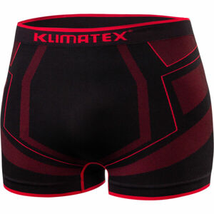 Klimatex ANDRIS Pánske boxerky, čierna,červená, veľkosť
