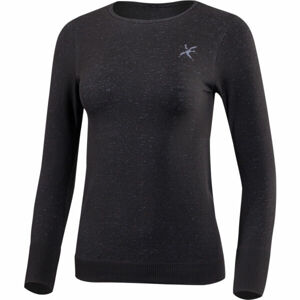 Klimatex CINDY Funkčné dámske bezšvové termo tričko, čierna, veľkosť L/XL