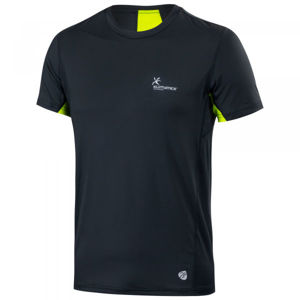 Klimatex JAFAR Pánske bežecké tričko, čierna,reflexný neón,biela, veľkosť