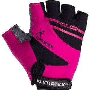 Klimatex SENCE ružová M - Cyklistické rukavice