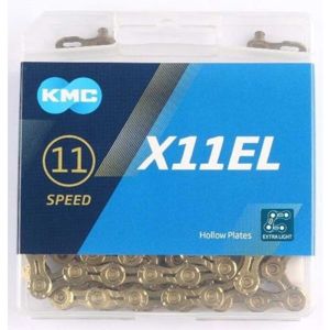 KMC X11-EL GOLD BOX Řetěz na kolo, zlatá, veľkosť os