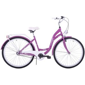 Korbike CITY 28" Mestský bicykel, fialová, veľkosť L