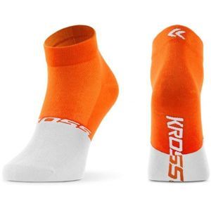 Kross ACTIVE W Dámske cyklistické ponožky, oranžová, veľkosť L