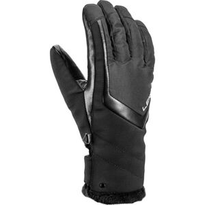 Leki STELLA W Dámske lyžiarske rukavice, čierna, veľkosť 7.5