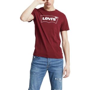 Levi's HOUSEMARK GRAPHIC TEE vínová M - Pánske tričko