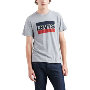 Levi's SPORTSWEAR LOGO GRAPHIC Pánske tričko, sivá, veľkosť L