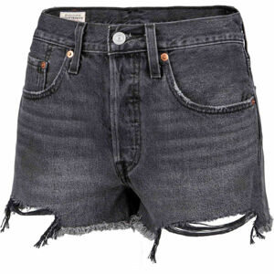Levi's 501 ORIGINAL SHORT SILVER LAKE Dámske džínsové šortky, tmavo sivá, veľkosť 27