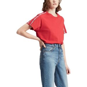 Levi's VARSITY TEE Dámske tričko, červená, veľkosť L