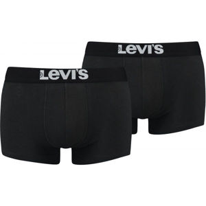 Levi's MEN SOLID BASIC TRUNK 2P Pánske boxerky, čierna, veľkosť L