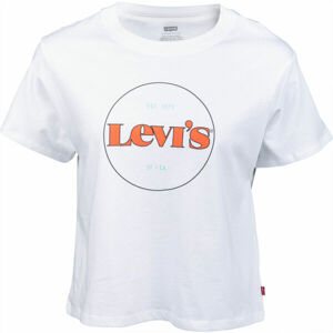Levi's GRAPHIC VARSITY TEE NEW CIRCLE Dámske tričko, biela, veľkosť XS