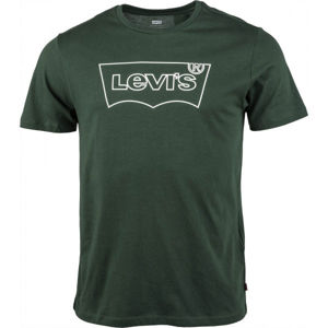 Levi's HOUSEMARK GRAPHIC TEE Pánske tričko, tmavo zelená, veľkosť M