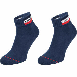 Levi's MID CUT SPRTWR LOGO 2P Ponožky, modrá, veľkosť 43 - 46