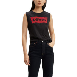 Levi's ON TOUR TANK RED HSMK TANK BLACK GRAPHIC čierna M - Dámske tričko bez rukávov