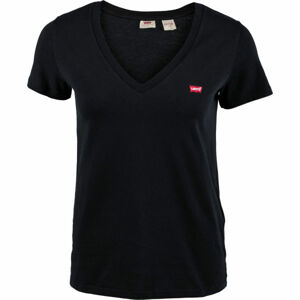Levi's PERFECT V-NECK TEE SHIRT Dámske tričko, čierna, veľkosť XS