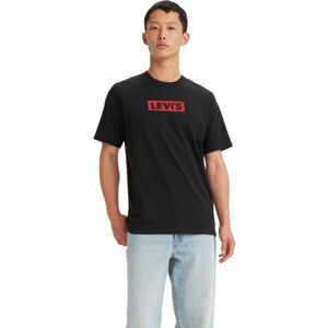 Levi's SS RELAXED FIT TEE BOXTAB Pánske tričko, čierna, veľkosť S