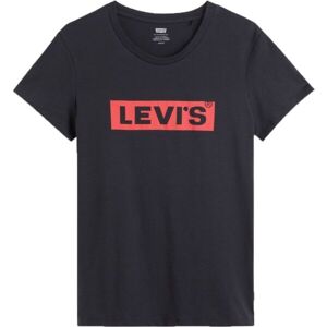 Levi's THE PERFECT TEE BOX TAB 2.2 Dámske tričko, čierna, veľkosť XL