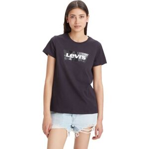 Levi's THE PERFECT TEE CLEAR FOIL Dámske tričko, čierna, veľkosť M