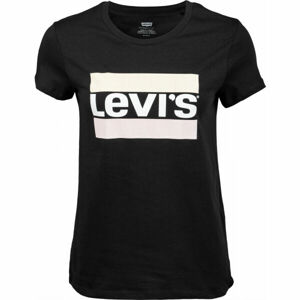 Levi's THE PERFECT TEE Dámske tričko, čierna, veľkosť S