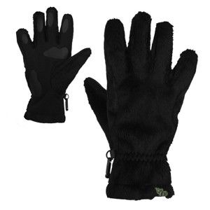 Lewro ALIK čierna 4-5 - Detské fleecové rukavice