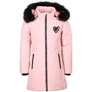 Lewro ALVINA Dievčenský zimný kabát, ružová, veľkosť 152-158