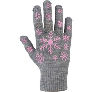 Lewro ARIADNA Detské pletené rukavice, sivá, veľkosť 4-7