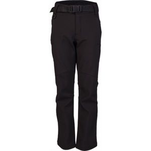 Lewro DALEX čierna 140-146 - Detské softshellové nohavice