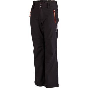 Lewro DAYK oranžová 140-146 - Detské softshellové nohavice