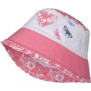 Lewro CACIA Detský klobúčik, ružová,biela, veľkosť