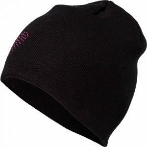 Lewro BEEDRIL čierna 12-15 - Dievčenská pletená čiapka