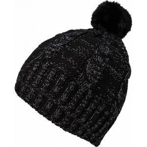 Lewro CORSOLA čierna 8-11 - Dievčenská pletená čiapka