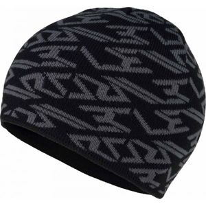 Lewro JASPER Chlapčenská pletená čiapka, čierna, veľkosť 4-7