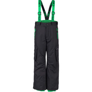 Lewro HRISCO zelená 140-146 - Detské snowboardové nohavice