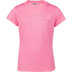 Lewro KEREN Dievčenské športové tričko, lososová,strieborná, veľkosť
