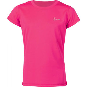 Lewro LEANDRA Dievčenské tričko, ružová,sivá, veľkosť