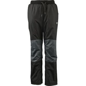 Lewro LOPPY Detské šuštiakové nohavice, čierna, veľkosť 140-146