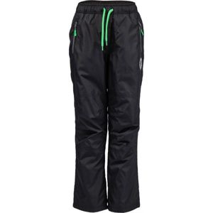 Lewro MILAN Detské zateplené nohavice, čierna, veľkosť 164-170