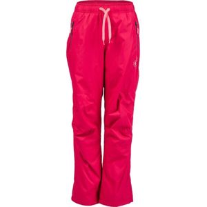 Lewro MILAN Detské zateplené nohavice, ružová, veľkosť 128-134