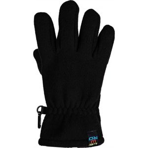 Lewro NARINDER Detské flísové rukavice, čierna, veľkosť 4-7