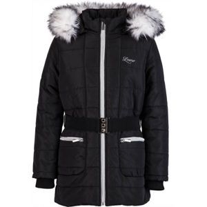Lewro NATALIE čierna 152-158 - Dievčenský zimný kabát