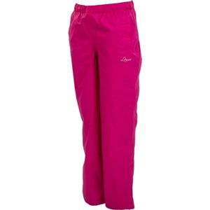 Lewro PANDA ružová 128-134 - Dievčenské šuštiakové nohavice