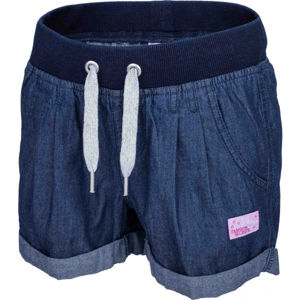 Lewro LAILA Dievčenské šortky s džínsovým vzhľadom, tmavo modrá, veľkosť