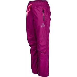 Lewro NILAN fialová 128-134 - Detské zateplené nohavice