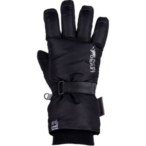 Lewro PRIMO Detské lyžiarske rukavice, čierna, veľkosť 4-7