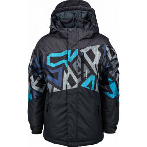 Lewro SANCHEZ Chlapčenská snowboardová bunda, čierna, veľkosť